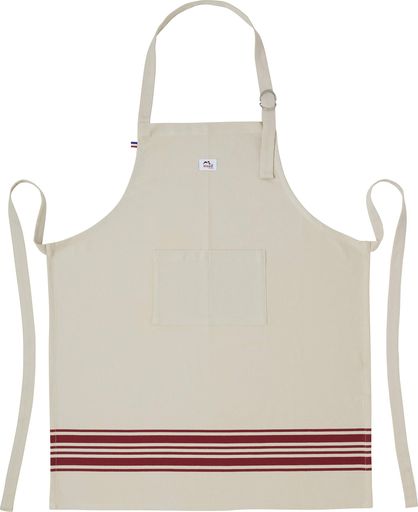 STAUB ストウブ エプロン レッド うしろ紐 綿 【日本正規販売品】 APRON 40501-351