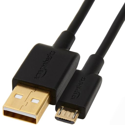 AMAZONベーシック マイクロ USB ケーブル プリンター対応 高速充電 1.8M (USB-A 2.0 - MICRO-B) ブラック