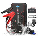 FNNEMGE ジャンプスターター 電流2000A 大容量 21800MAH 12V エンジンスターター( 8.0Lガソリンエンジン車 6.5Lディーゼル車) 搭載USB QC3.0 モバイルバッテリー スマホ/タブレットなどへ急速充電 LED応急ライト