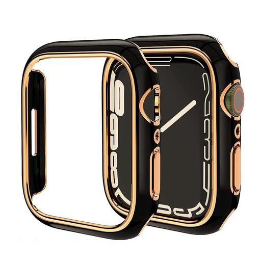 GOCROWEEN FOR APPLE WATCH9/8/7 ケース 41MM アップルウォッチ7 カバー 保護ケース バンパーケース PC素材 メッキ仕上げ 軽量超簿 耐衝撃性 装着簡単 APPLE WATCH SERIES9/8/7に対応(41MM