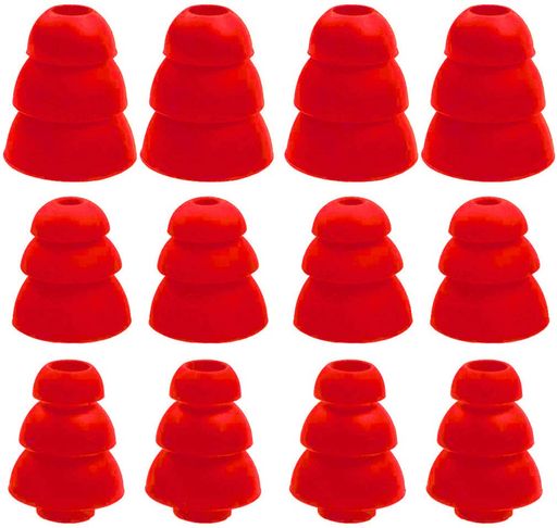 A-Focusトリプルフランジイヤーピース3フランジイヤーピースイヤーチップイヤーパッド内径ダイヤ3.8-5m..