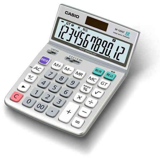 カシオグリーン購入法適合電卓12桁デスクタイプDF-120GT-Nエコマーク認定 カシオグリーン購入法適合電卓12桁デスクタイプDF-120GT-Nエコマーク認定
