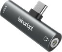 TELEADAPT タイプC TO 3.5MM イヤホン変換 アダプタ 2 IN 1 USB-C HI-RES TYPE C 3.5MM ヘッドホンオーディオ ...