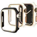 GOCROWEEN FOR APPLE WATCH9/8/7 ケース 45MM 2枚入り アップルウォッチ7 カバー 保護ケース PC素材 メッキ仕上げ 軽量超簿 耐衝撃性 装着簡単 APPLE WATCH(2)