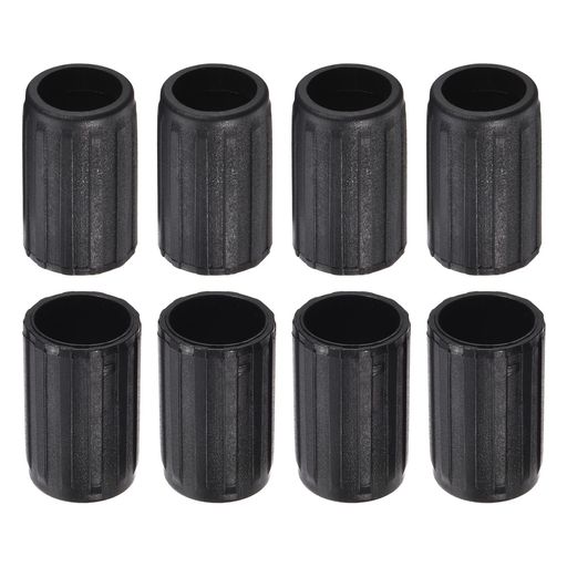 M METERXITY 8個セット トレッキングポール先端キャップ- ケインハイキングスティック先端交換 歩行スティック保護アクセサリー ハイキング ウォーキング キャンプ用 (14MM 黒)