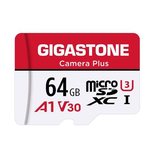 GIGASTONE マイクロSDカード 64GB フルHD SDアダプタ付き SDXC U3 CLASS 10 95MB/S GOPRO アクションカメラ スポーツカメラ UHS-I 4K UHD動画