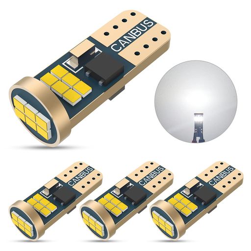 T10 LED ホワイト 爆光 キャンセラー内蔵 ポジションランプ ナンバー灯 ルームランプ 高耐久 無極性 車..