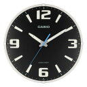 CASIO(カシオ)掛け時計壁掛け時計電波時計ブラック黒アナログ夜間秒針停止機能IQ-1009J-1JF
