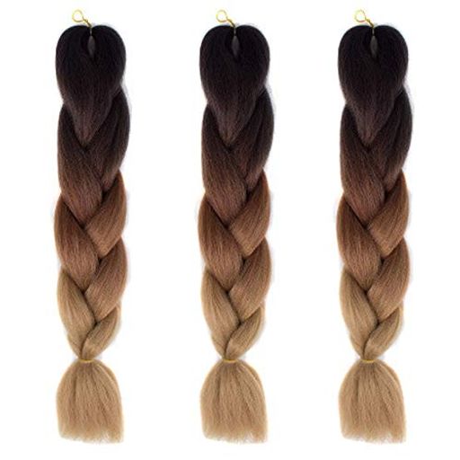 30色ウィッグエクステンション3本セットブレイズ編み込みグラデーション三つ編みヘアアクセサリー盛りアップつけウィッグかつら毛束ウィッグつけ毛ヘアアクササリーヒップホップレゲ…
