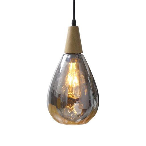 ZEKOOペンダントライト吊下げ照明引っ掛シーリング式E26口金LED対応ダイニングインテリアライト手作りガラス芸術照明工業風デザイン人気飾りランプロマンティック雰囲気照明アンティー…