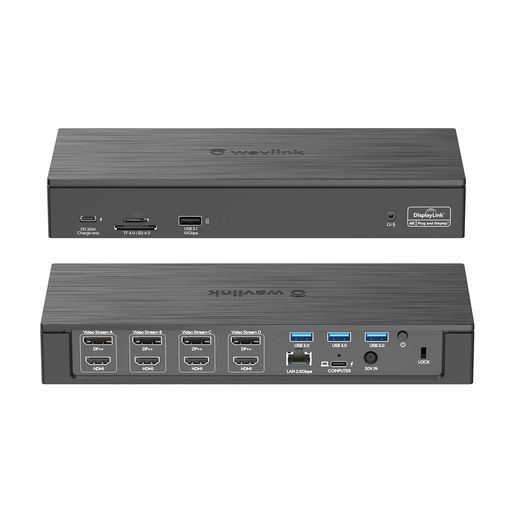 WavlinkUSBCデュアル5KユニバーサルドッキングステーションUSBCPCドック(Thunderbolt3)4xDP、4xHDMI、2..