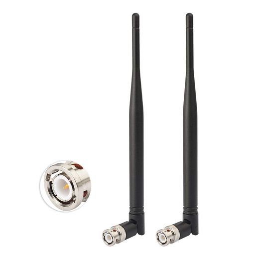 BINGFU 400MHZ-960MHZ ラバーダック 430MHZ / 800MHZ / 900MHZアンテナ BNCプラグコネクタ 無指向性 B型ワイヤレスマイクに対応 ワイヤレスマイクシステムレシーバー・アンプ・チューナー機器など用 2本セット