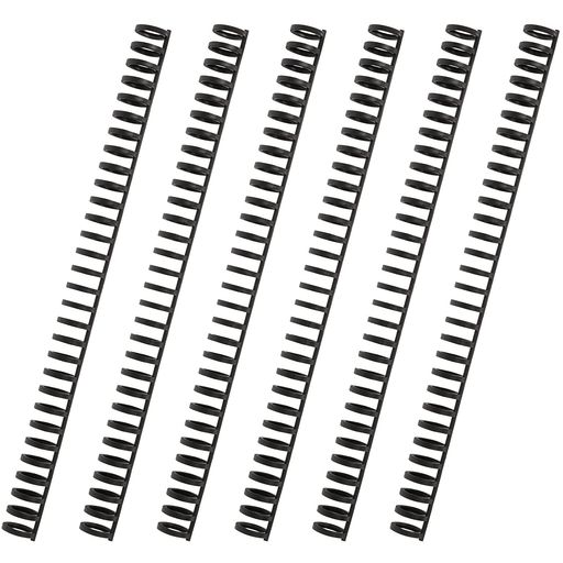 カール事務器(CARL)ルーズリング綴じ枚数100枚リング径14mm6本入ブラック日本製LR-14-K