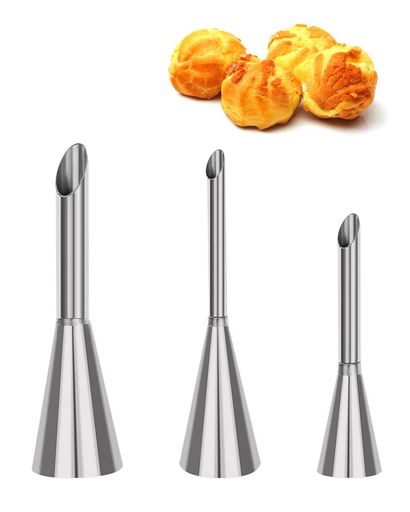 YFFSFDCシュークリーム口金絞り口金製菓用品手作りツールケーキデコレーションベーキングツールシュー..