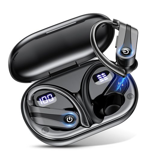 【2023初登場耳掛け式イヤホンBluetooth5.3】Bluetoothイヤホンワイヤレスイヤホンbluetooth最大48時間再生AAC/SBC対応Hi-Fiブルートゥースイヤホンいやほんヘッドホン落ちにくい外れない