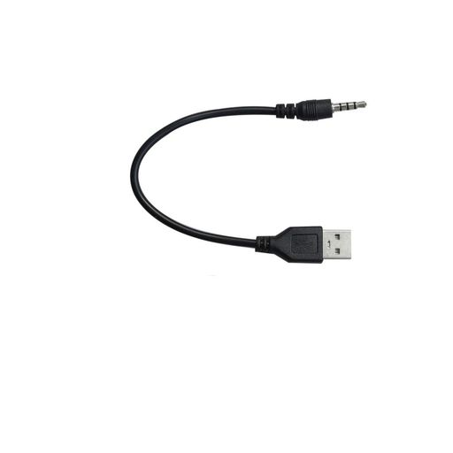 USB 3.5MM 変換ケーブル USB2.0 ステレオ ミニプラグ 充電ケーブル 車オーディオ イヤホン ブラック(2)