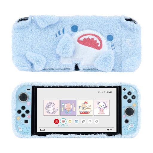 GeekShareSwitchOLEDカバーnintendoswitcholed対応スイッチOLEDカバーSwitch有機ELカバー保護カバー分体式カバーもふもふ全面保護傷防止汚れ防止対応耐衝撃取り外し簡単サメ君 GeekShareSwitchOLEDカバーnintendoswitcholed対応スイッチOLEDカバーSwitch有機ELカバー保護カバー分体式カバーもふもふ全面保護傷防止汚れ防止対応耐衝撃取り外し簡単サメ君