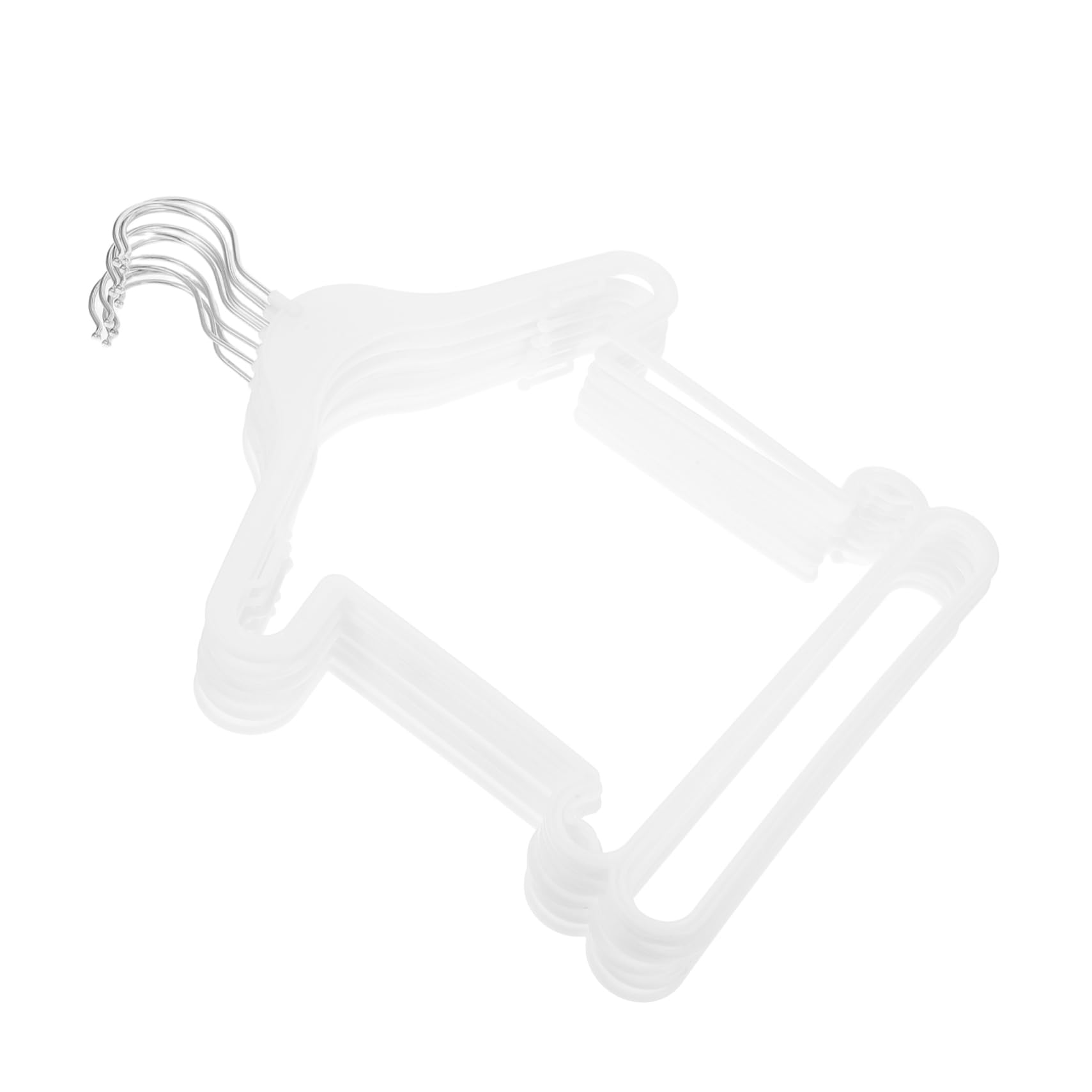 10個のプラスチック製子供用ハンガー ベビー服 幼児服 スイムウェ