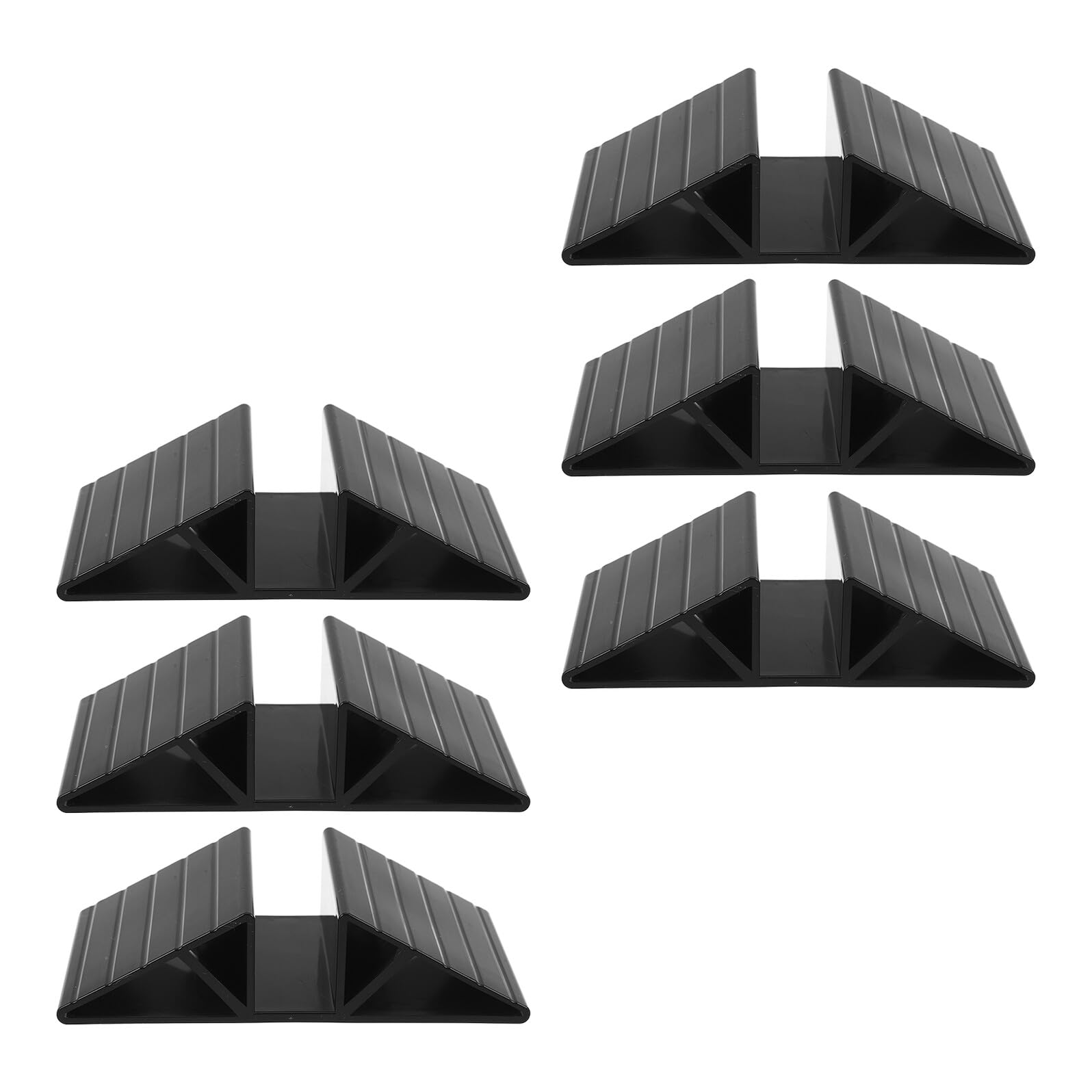 6個入りベビーゲート三角安定ブラケット 製耐久強化部品 角保護付き フェンス補強パーツ 侵入防止用