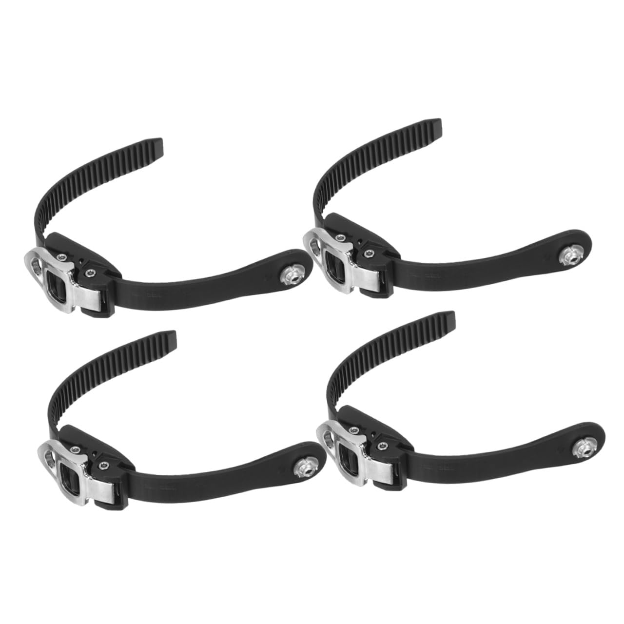 4個 ローラースケート交換用バックルストラップ 調節可能 固定用アクセサリー 取り付け簡単 破損交換対..