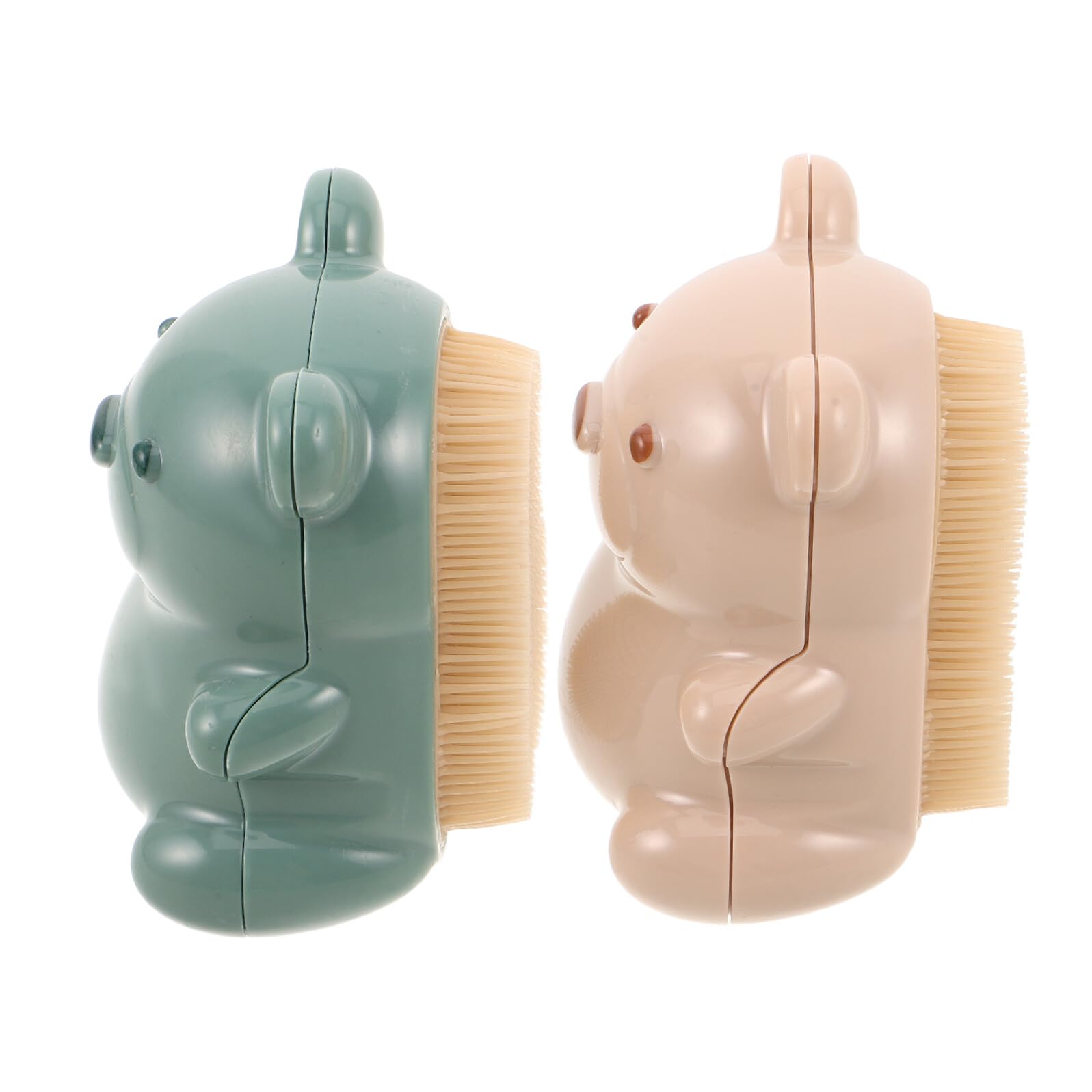 2個キッズ用ネイルスクラバーブラシ 耐久性毛で深部洗浄 コンパクト携帯型 柔らか毛で 幼児の爪や指の..