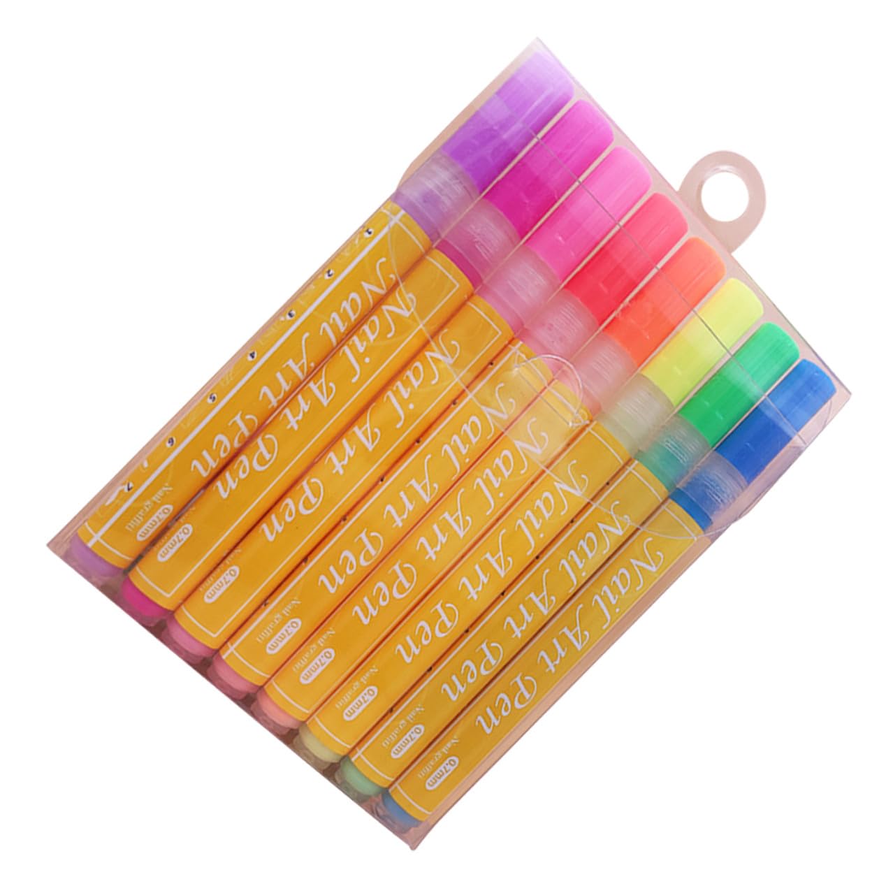 8個 彩色ネイルアートペン 細密描画用マニキュアライナーペン 耐久性良好で持ち運び便利 ネイルサロン..