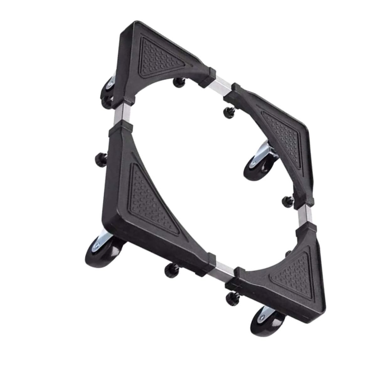 楽天ゆめのマルシェ企画洗濯機台座 ステンレス調節可能モバイルベース キャスター付き 冷蔵庫対応 家電用伸縮式移動スタンド 多用途耐荷重設計