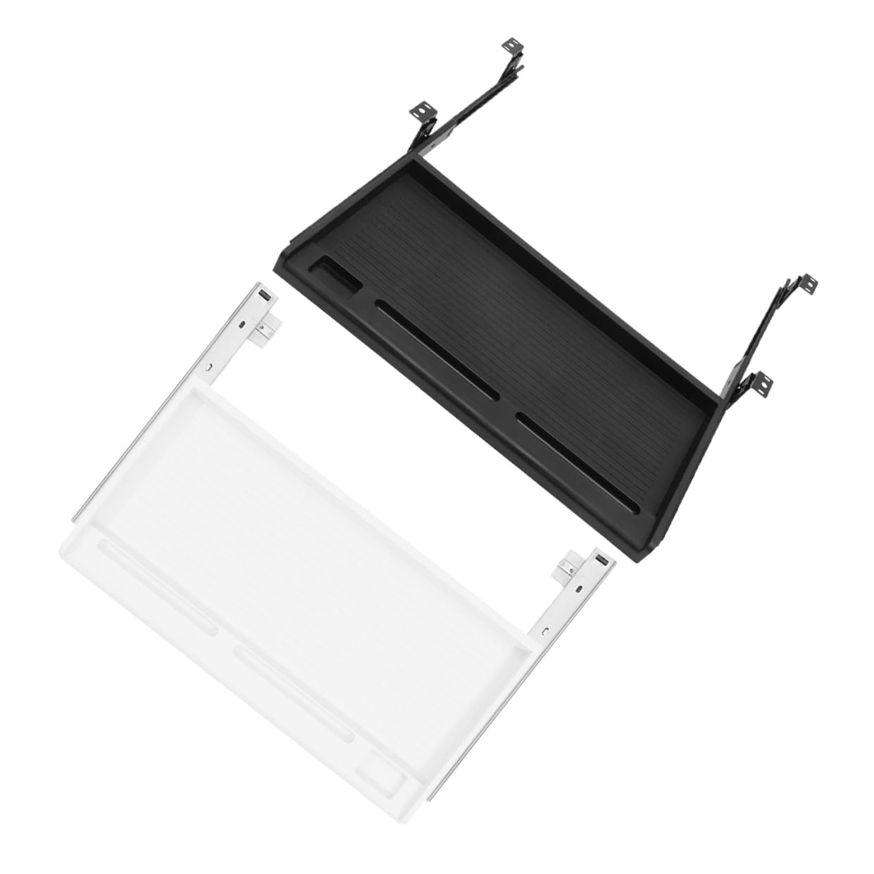 キーボードトレイ スライド式デスク下引き出し 耐摩耗素材使用 コンパクト収納 オフィス用キーボードマ..