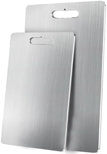 304 ステンレス鋼のまな板、両面、厚みのある家庭用、ステンレス鋼のフルーツ多機能に適しています。フ ...