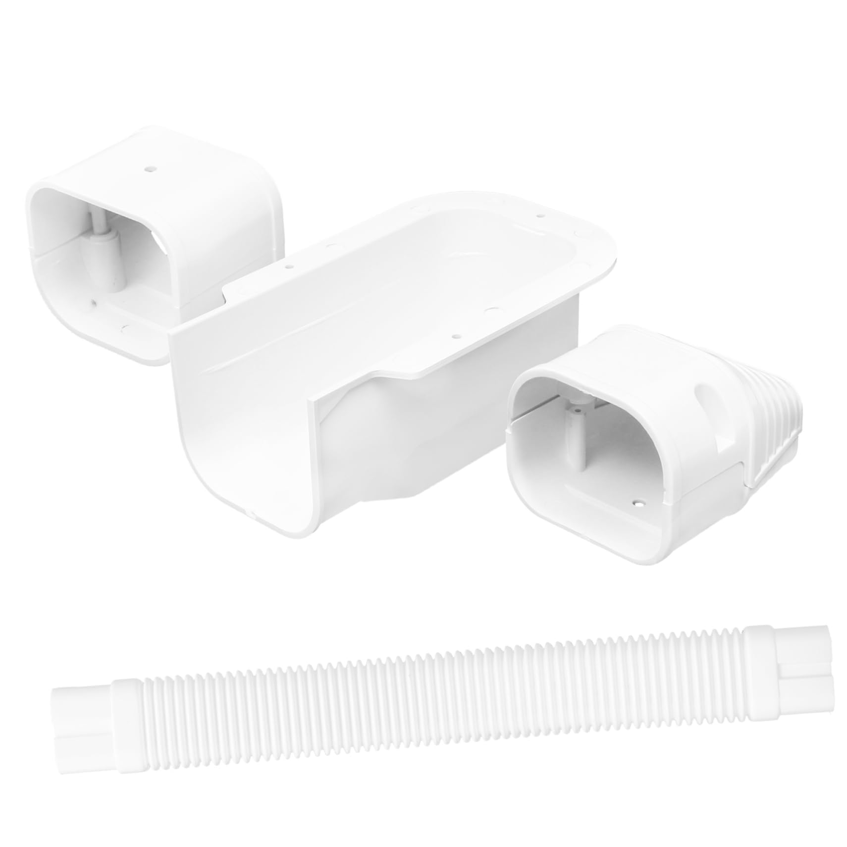 1 セット チューブカバー 中央エアカバー 交流管 エアライン 交流カバー ダクト エアコンの供給 セントラルエアコン用配管カバー 白い プラスチック