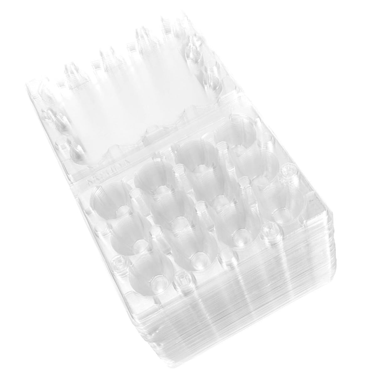 100個 透明プラスチックうずら卵収納ケース 業務用耐久コンパクト卵パック 冷蔵庫 キッチン省スペース..