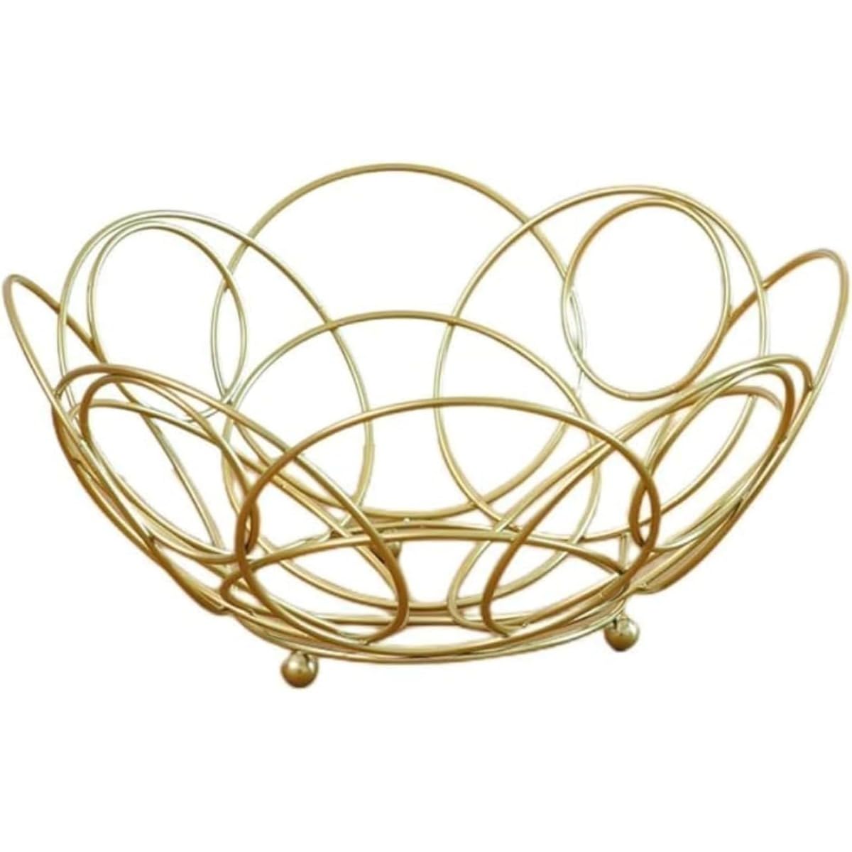 おしゃれ フルーツボウル お菓子入れ 果物バスケットフルーツ・果物・小物入れ メタルワイヤー インテ..