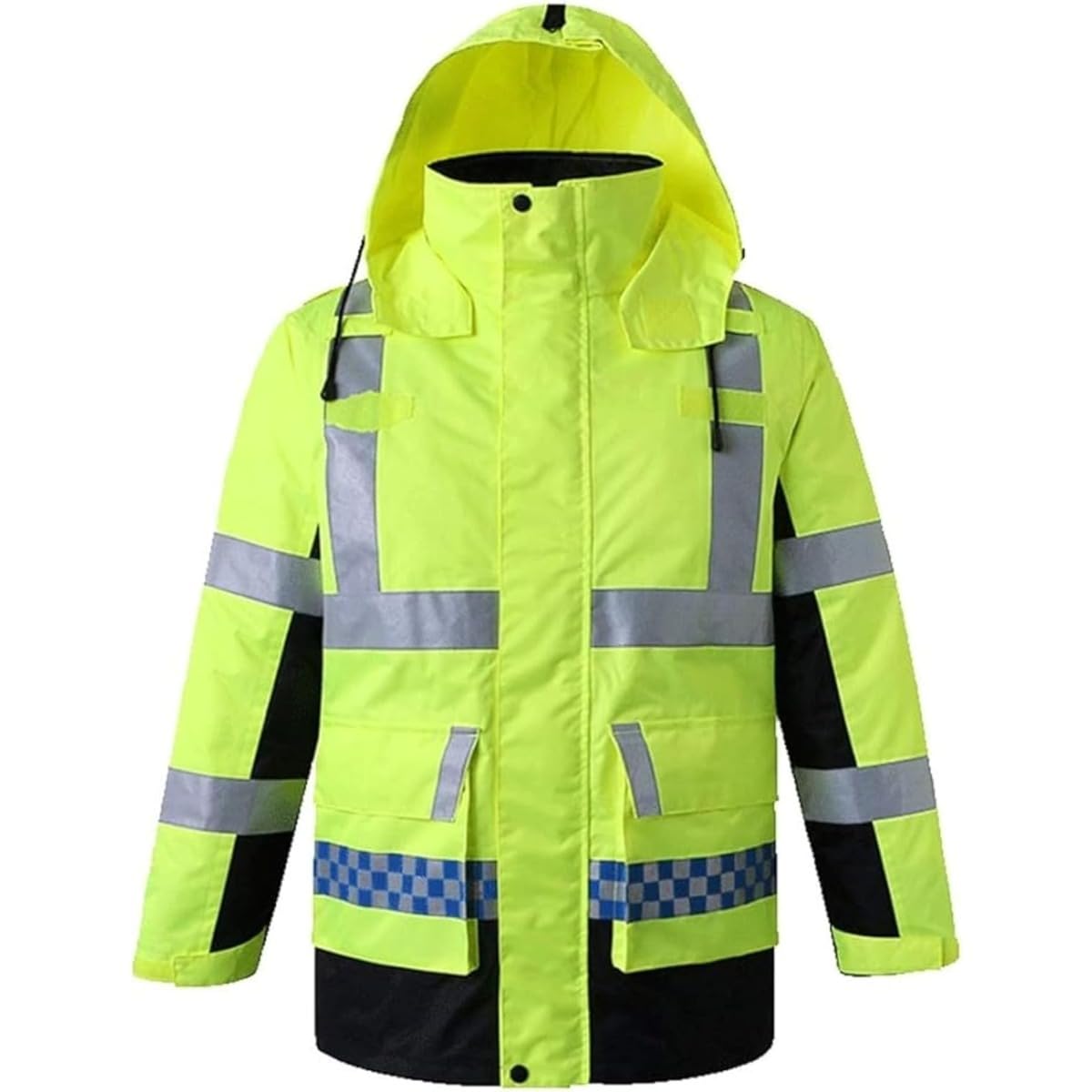 [] 防寒ダウンジャケットは取り外し可能な綿入れ仕様の厚手冬用コートで反射ストリップを備えた多機能安 ...