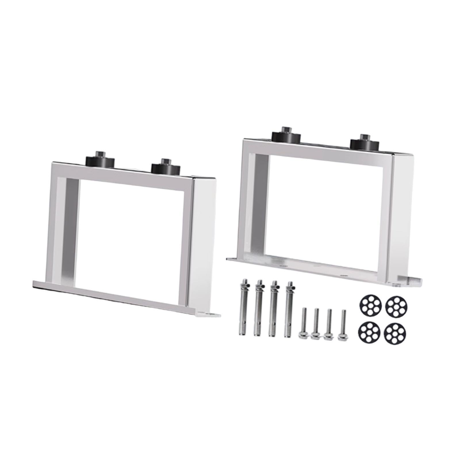 2 個セット エアコンスタンド取り付けブラケット 高さ調整式 衝撃吸収