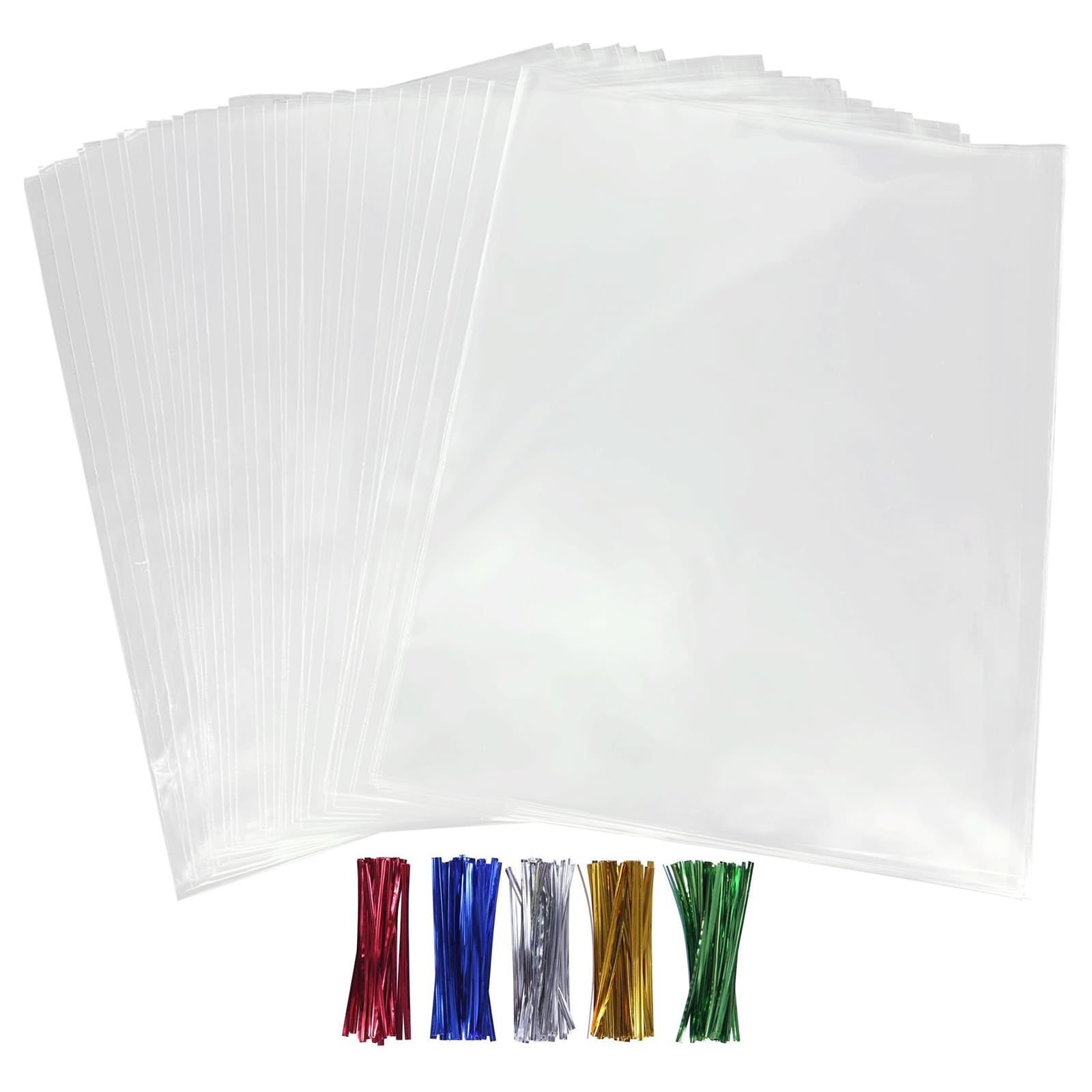 セロハンバッグ、セロハントリートバッグ 210 プラスチックギフトバッグ クッキー、プレッツェルロッド..