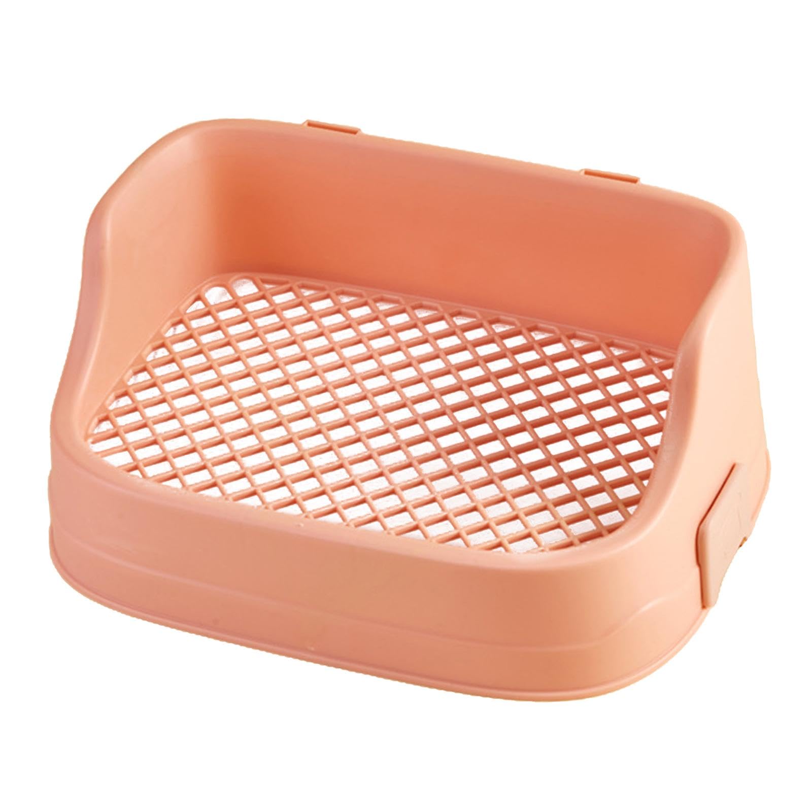2セットペット用トイレ トイレトレーナートレイ スナップ留め ペットパン ウサギ用...