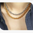 ネックレス ステンレス チェーン 男女兼用 レディース メンズ ゴールド シルバー 18K金メッキ 金属アレルギー対応