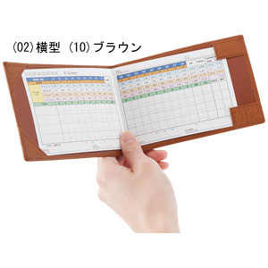 牛革ゴルフスコアカードケース【横型】【代引き手数料無料】