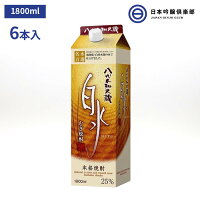 白水（はくすい） むぎ焼酎 八代不知火蔵 麦焼酎 1800ml 25度 6本（1ケース） パック キリン メルシャン 熊本県 酒 焼酎 麦 麦麹 ロック 水割り お湯割り ストレート ソーダ割 買い回り