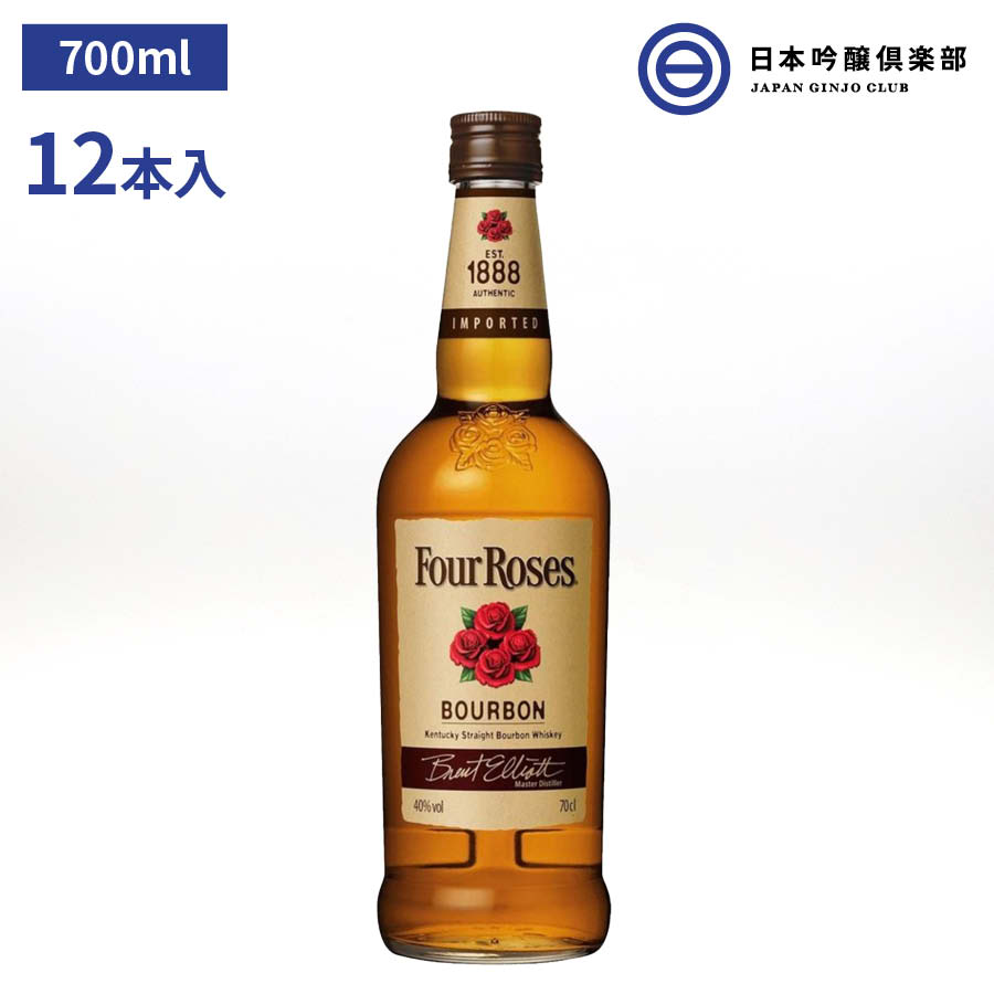 ウイスキー40゜フォアローゼズ 700ml 12本（1ケース） 酒 ウイスキー バーボンウイスキー アメリカ お酒 ロック 水割り 買い回り