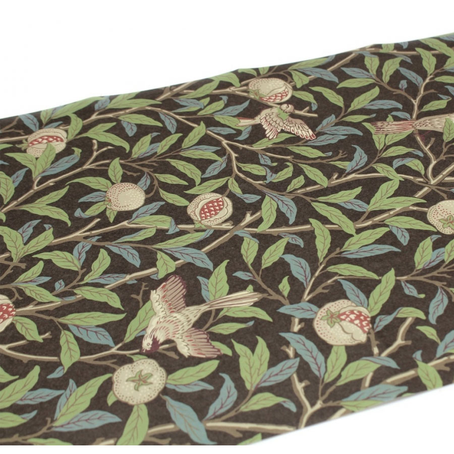 【限定クーポン有！最大28倍×お買い物マラソン SPU 要エントリー 10/4 20:00 〜 10/9 01:59】 mt リメイクシート 壁紙 ウォールペーパー　270mm×900mm Morris＆Co. Bird Pomagranate