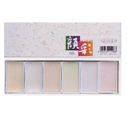 墨運堂 顔彩 オーロラ 6色セットのサムネイル