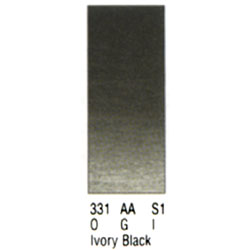 【画材祭り★最大29.5倍×クーポン企画有 SPU 要エントリー 4/1 00:00 〜 4/1 23:59】 Winsor＆Newton プロフェッショナル ウォーターカラー ハーフパン 331 アイボリーブラック