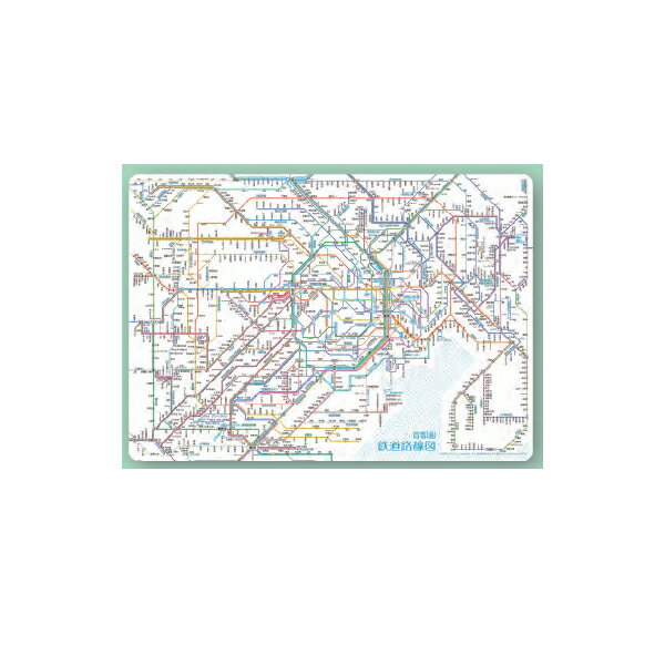 鉄道路線図 下敷き 首都圏 日本語版