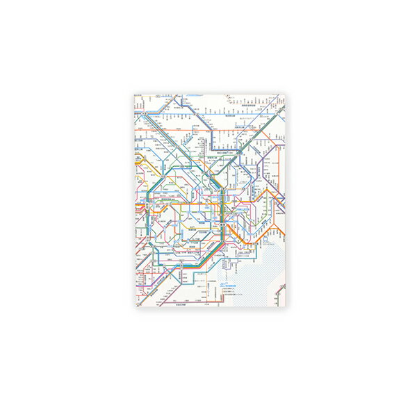 【最大30倍×ブラックフライデー SPU 要エントリー 11/20 20:00 〜 11/27 1:59】 鉄道路線図 ノートA5 首都圏 日本語 RNASJ