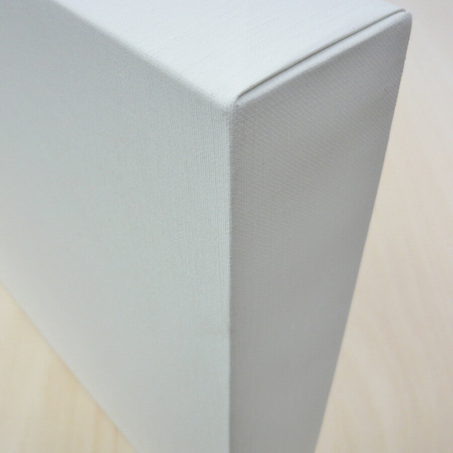 包み張りキャンバス KF 特厚63mm 正方形 スクエア S3 (273×273mm) オフホワイト (フローティング・キャンバス)