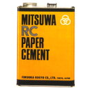 ミツワ ペーパーセメント RCコート 片面 無伸縮・樹脂加工紙用 4L