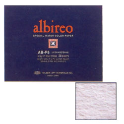 albireo アルビレオ 水彩紙 100％ パルプ 218g/m2 中目 ブロック SM (227×158mm) 24枚とじ AB-SM