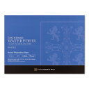 WATERFORD ウォーターフォード 水彩紙 コットン100% 300g/m2 中目 ホワイト ブロック F4 (333×242mm) 12枚とじ EHB-F...