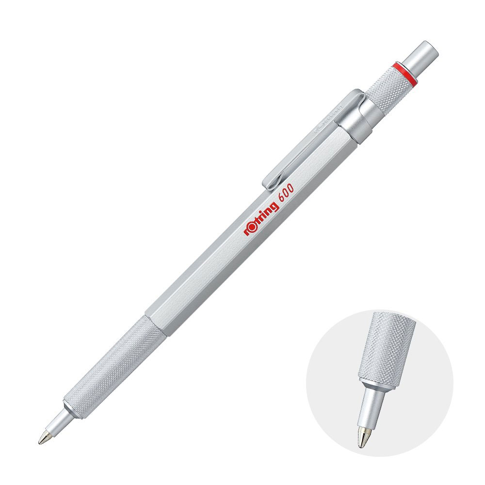 ロットリング ボールペン rotring ロットリング ボールペン 600 シルバー 2032578